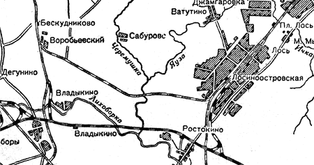 Карта 1940 года