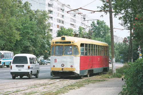 Вагон РВЗ-6М2 на разъезде у вокзала 10 августа 2002 г.